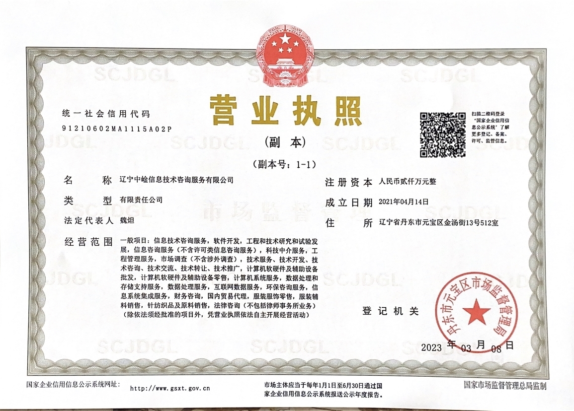 辽宁中崯信息技术咨询服务有限公司机构logo